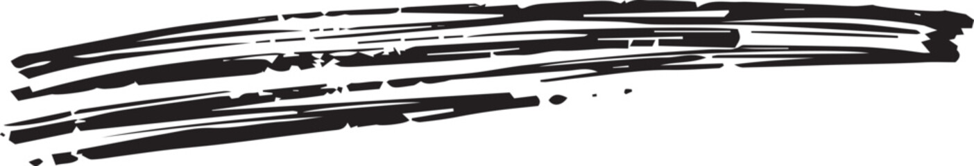 Abstract Brushstrokes in Black and White