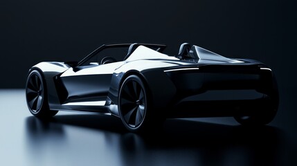 Futuristic Electric Roadster Concept Design with Ultra-Detailed 3D Render.