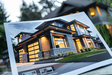 Custom Home Building Services Flyer: Sleek Modern Design with Inviting Call to Action