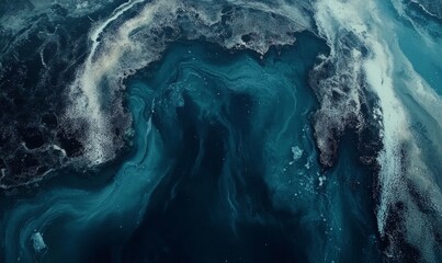 Aerial photograph of a water hole
