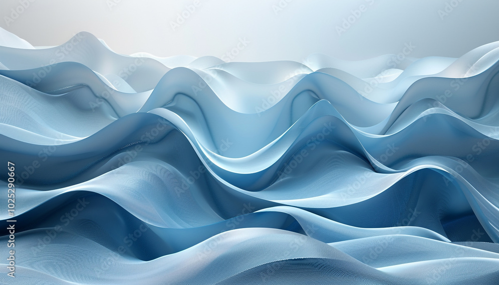 Poster minimalist 3d backdrop with abstract waves and shadows