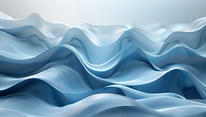 Obraz premium Minimalist 3D Backdrop with Abstract Waves and Shadows
