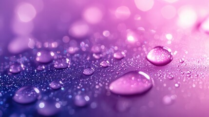 The Water Droplets on Surface