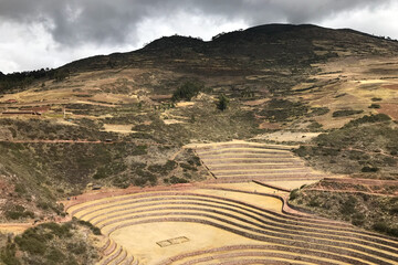 Ancient agricultural terraces. Moray, Urubamba, PERU