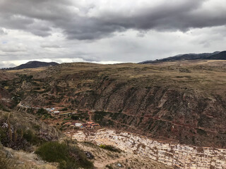 Terraced salt pans also known as 