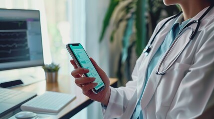 Telehealth Consultation App Interface on Mobile for Easy Scheduling and Doctor Communication