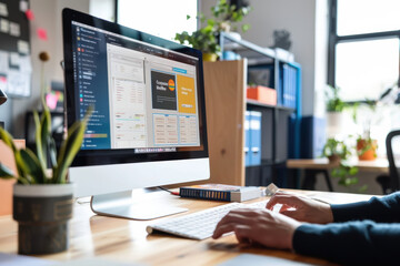 Dynamic Software Flyer for Project Management Tools Promotion and Free Demo Invitation