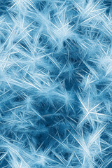 Obraz premium Blue and White Background with Frost Patterns and Snowflakes Gradient for Design