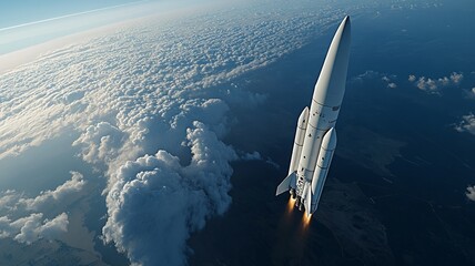missile exiting the atmosphere