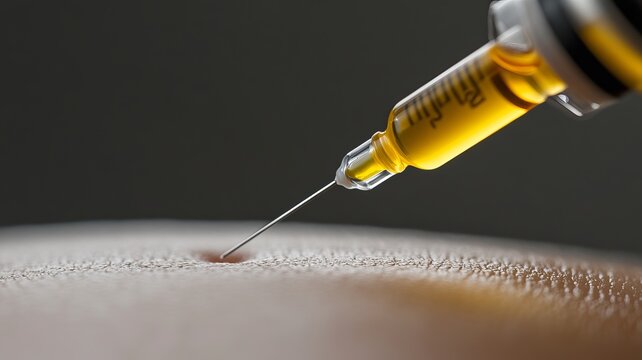 stem cells being injected into someones back