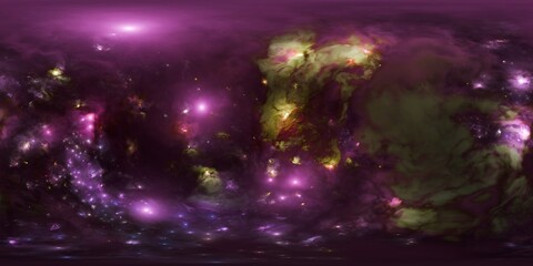 HDR Panoramic Texture of an Interstellar Nebula