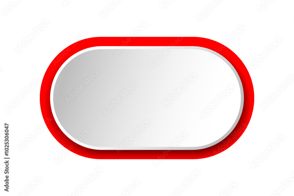 Poster Empty circle button. Blank push button template. Graphic element vector eps10