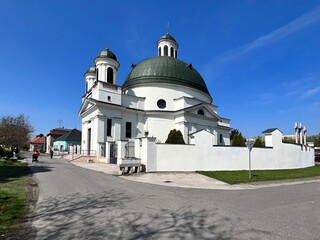 classicist church in the town of Komárno