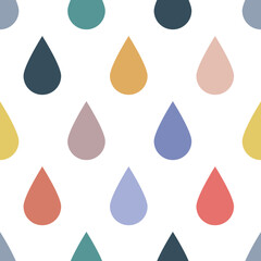 Drop pattern in modern style, flat, Pattern for paper and decor, vector