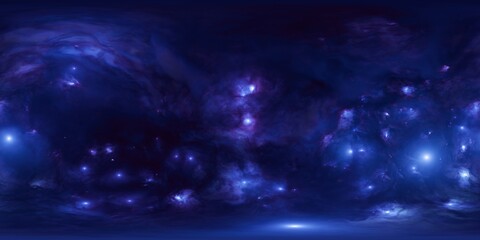 Naklejka premium Galactic HDRi Starfield – 12K Space Nebula Sky