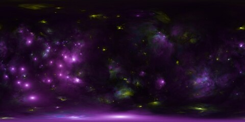 HDRi Starry Sky – Nebula & Galaxy Space Map