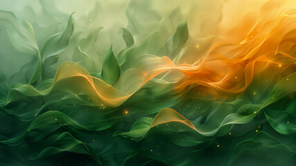 Fototapeta premium abstract green background with smoke