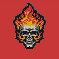 fire skull
