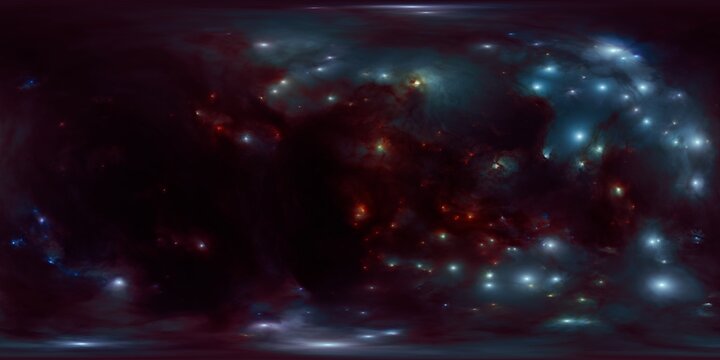 Vibrant Galaxy HDR Image-Based Lighting (IBL) Map