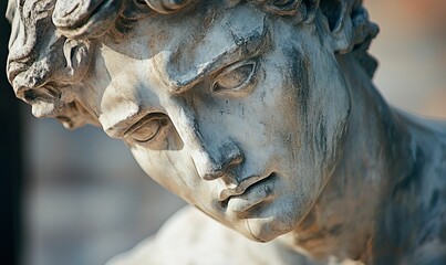 Close view of the Statue