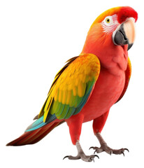 Fototapeta premium PNG Parrot animal bird white background.