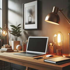 modern study room, generative ai