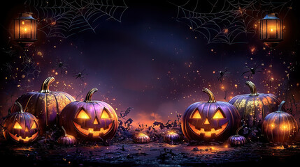 Fototapeta premium Vibrant Luxurious Halloween Decor