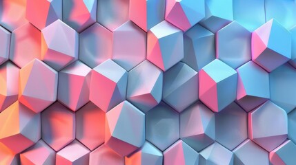 Ultra-sharp geometric pattern, overlapping hexagonal shapes, subtle gradient,