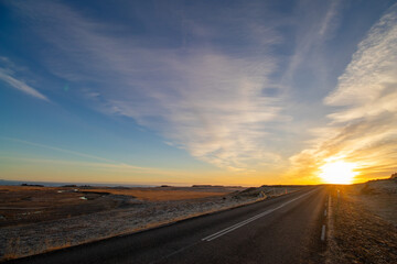 Naklejka premium Iceland Sunset