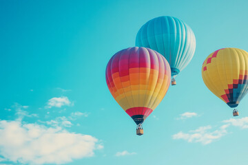Obraz premium A colorful balloon festival filling the sky with vibrant hues