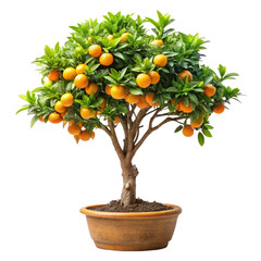 Full of mango tree on transparent background