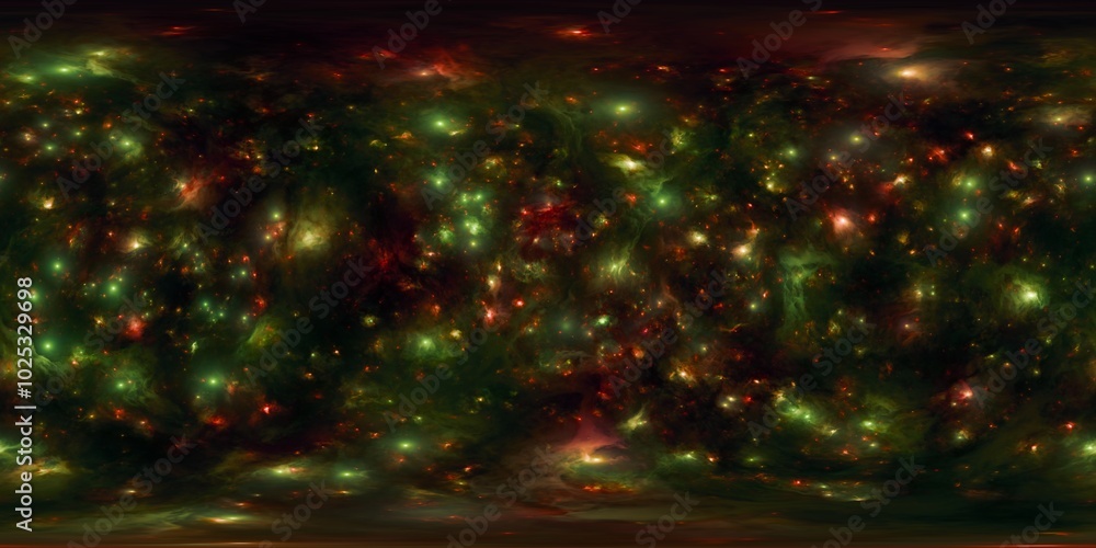 Wall mural spherical hdr image of a stellar nebula for 3d rendering