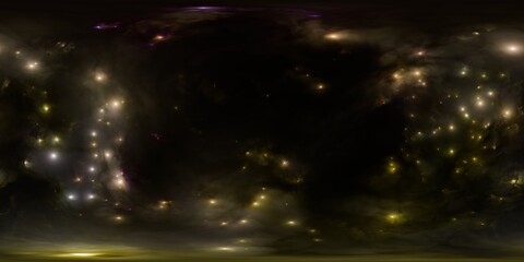 High Dynamic Range Nebula Map for 3D Visualizations