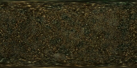 Seamless 12K HDRi Skybox of Gold Cosmic Nebula and Stars in 360 Degree Environment Map for Sci-Fi Visual Effects