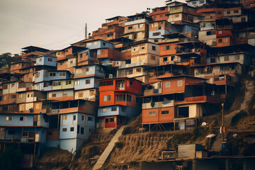 Fototapeta premium slum building architecture, architecture