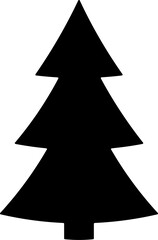 Obraz premium christmas tree black element