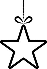 star hanging christmas decoration