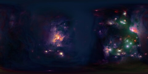 High Dynamic Range Nebula Map for 3D Visualizations