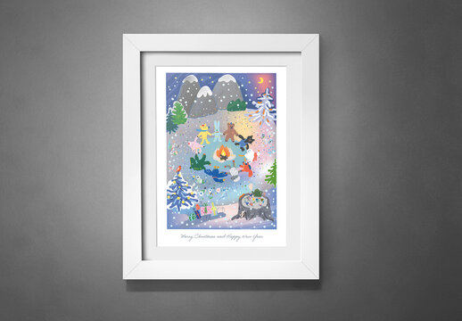 Art Cute Winter Poster Layout