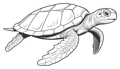 Fototapeta premium PNG Drawing reptile animal sketch.