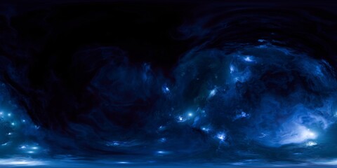 Ultra-Realistic Seamless 12K HDRi Skybox of Cosmic Nebula and Stars in 360&deg; Equirectangular Panorama - Perfect Environment Map for 3D Scenes, Sci-Fi Visuals, and VFX Lighting