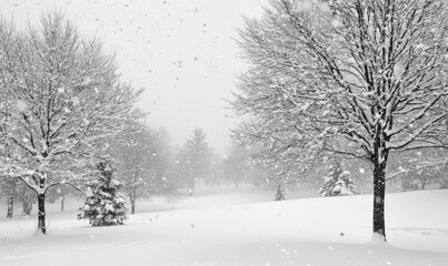 Obraz premium Phenomenal snowfall