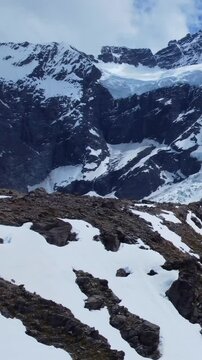 Frozen Mountain Landscape  
