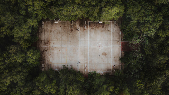 cancha de futbol de barrio