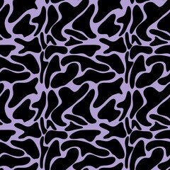 Small Cow Pattern with Violet Background