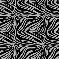 Small Zebra Pattern with Gray Background