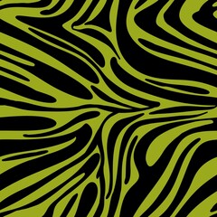 Big Zebra Pattern with Green Background