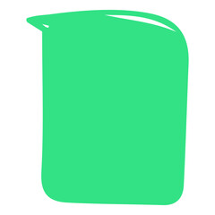 Hand drawn rectangular chat box