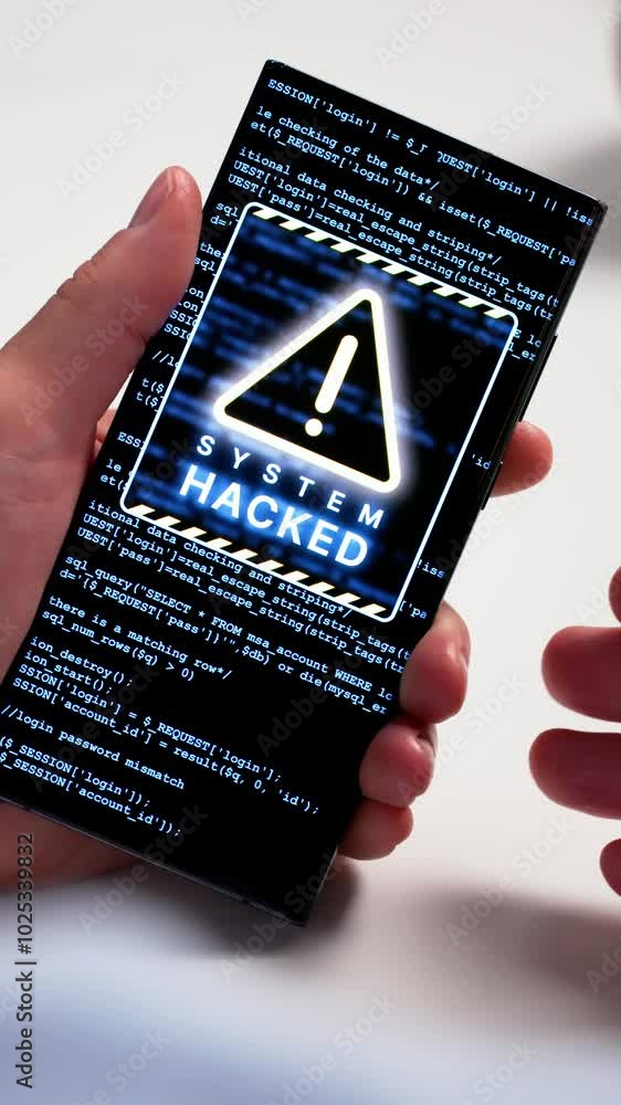 Poster ransomware malware attack. business computer hacked