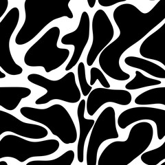 Big Cow Pattern with White Background